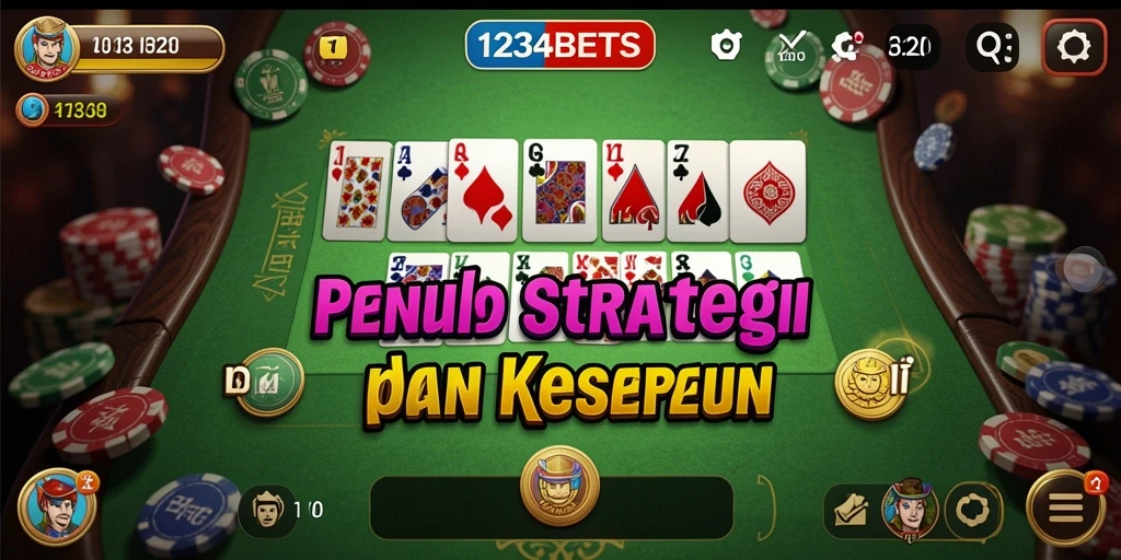 Tampilan gameplay 1234BETS dengan suasana Domino yang seru.