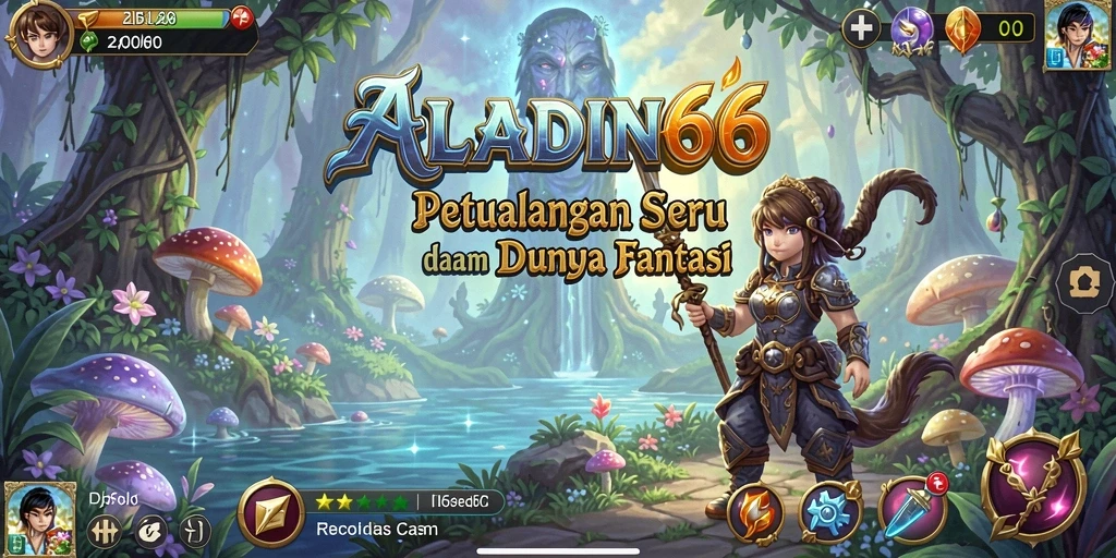 Tampilan gameplay ALADIN66 saat menjelajahi dunia fantasi yang penuh petualangan.