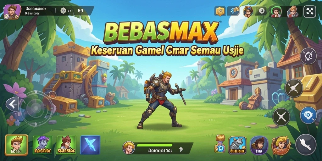 Screenshot BEBASMAX menampilkan gameplay seru dan penuh warna.