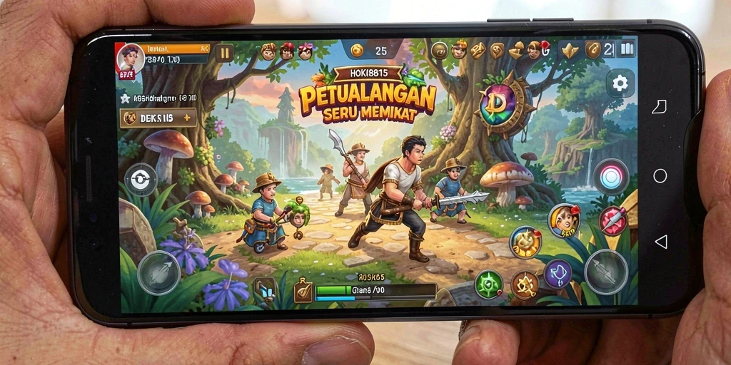 Tampilan gameplay seru HOKI8815 yang penuh petualangan.