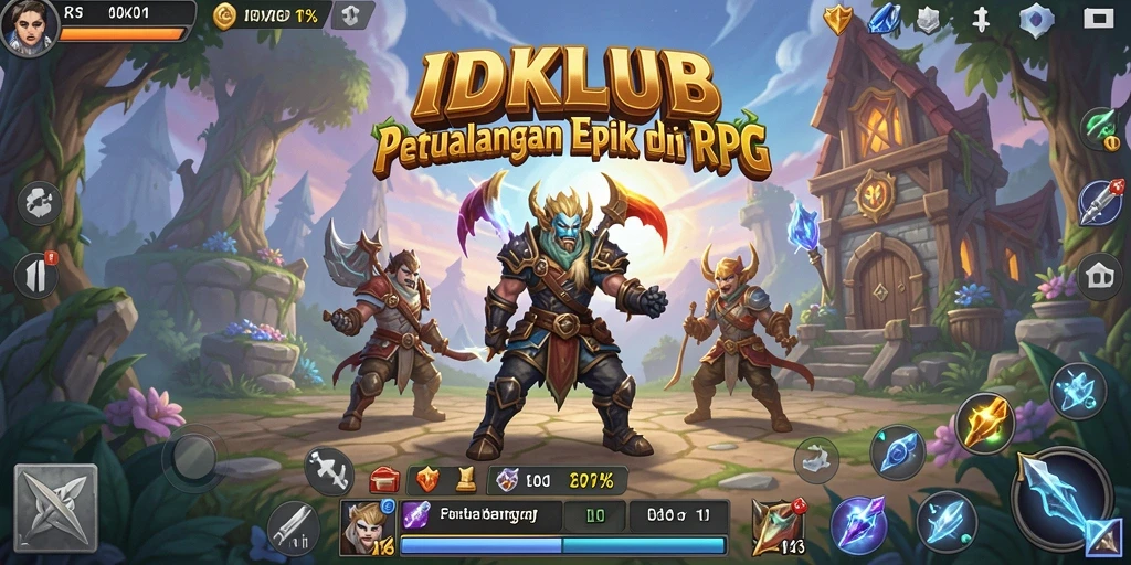 Tampilan gameplay IDKLUB yang menakjubkan dalam dunia RPG.
