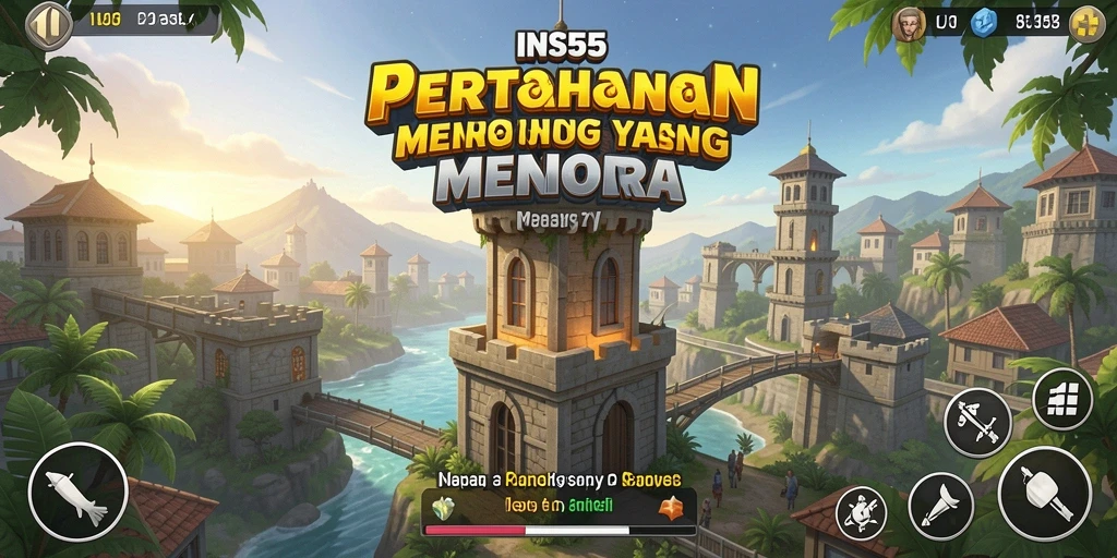 Tampilan gameplay INS55 yang memukau pada saat melawan musuh.