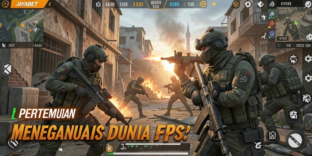 Tampilan permainan JAYABET dengan aksi tembak-menembak yang intens.