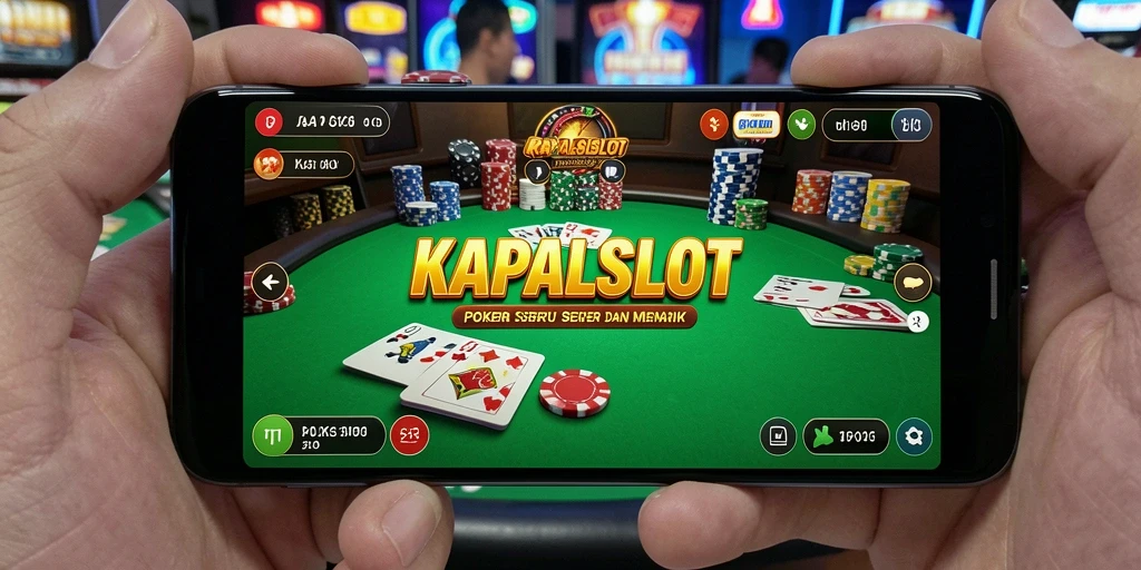 Screenshot gameplay KAPALSLOT menampilkan aksi poker yang mendebarkan.