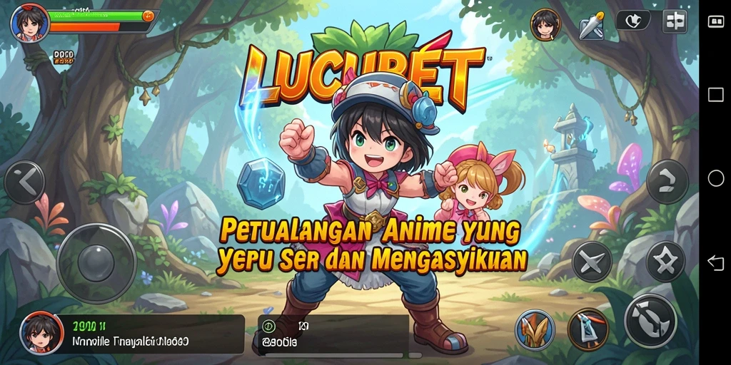 LUCUBET menampilkan gameplay seru dengan karakter anime yang menarik.