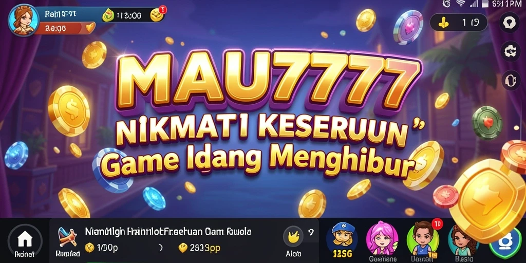 Tampilan gameplay seru dari MAU777 yang menampilkan karakter unik.