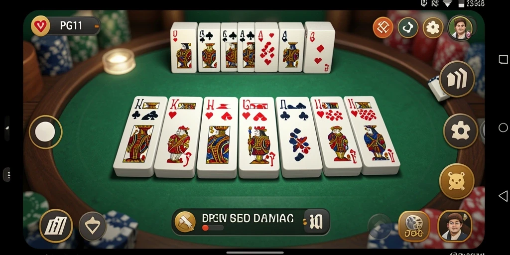 Tampilan gameplay PG11 yang menarik dan interaktif dalam permainan domino.