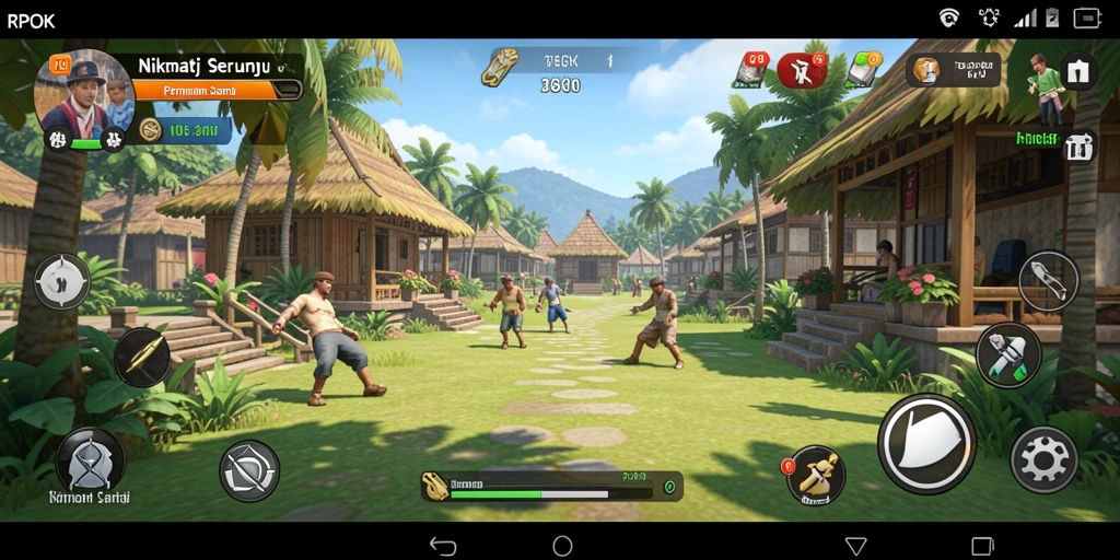 Tampilan gameplay RPOK yang menarik dan penuh warna.