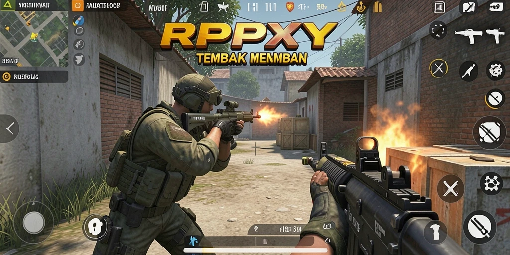Tampilkan karakter dalam aksi tembak-menembak seru di medan perang.