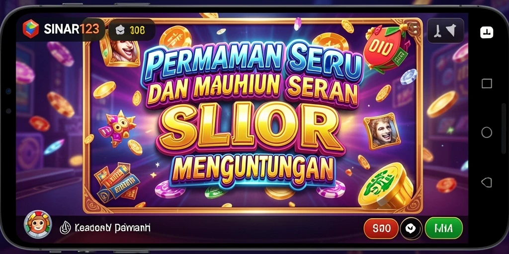 Tampilan gameplay menakjubkan dari SINAR123 yang penuh warna.