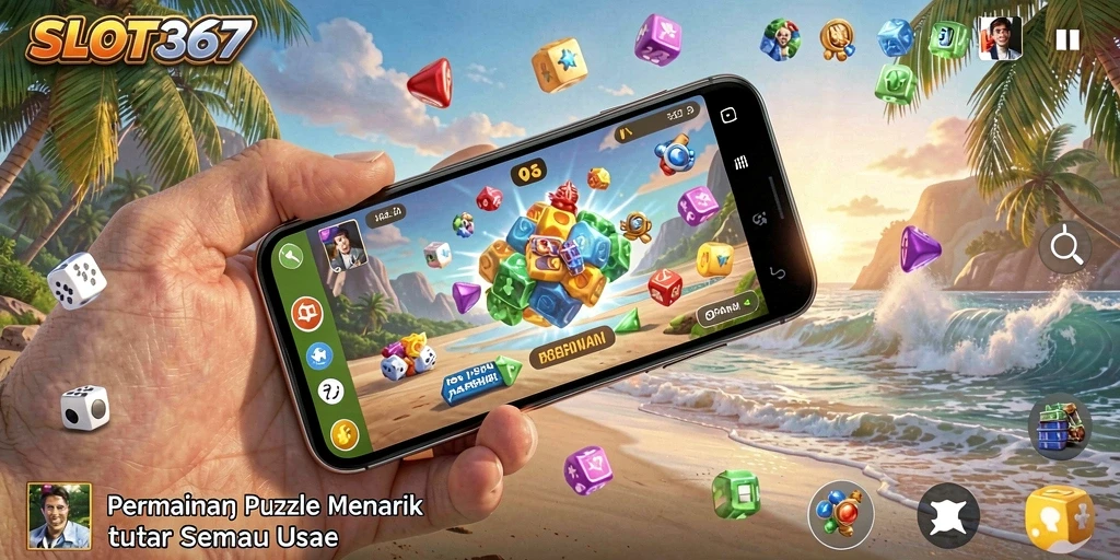 Tampilan antarmuka menarik dari gameplay Puzzle SLOT367.