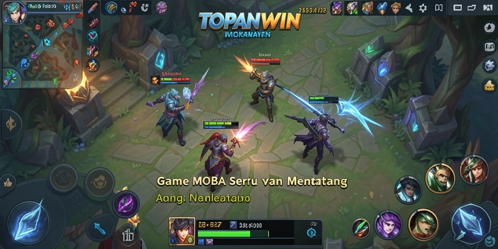 Tampilan gameplay seru dan strategis di TOPANWIN.