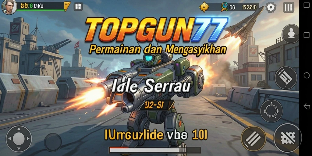 Screenshot utama TOPGUN77 menampilkan serunya gameplay Idle.