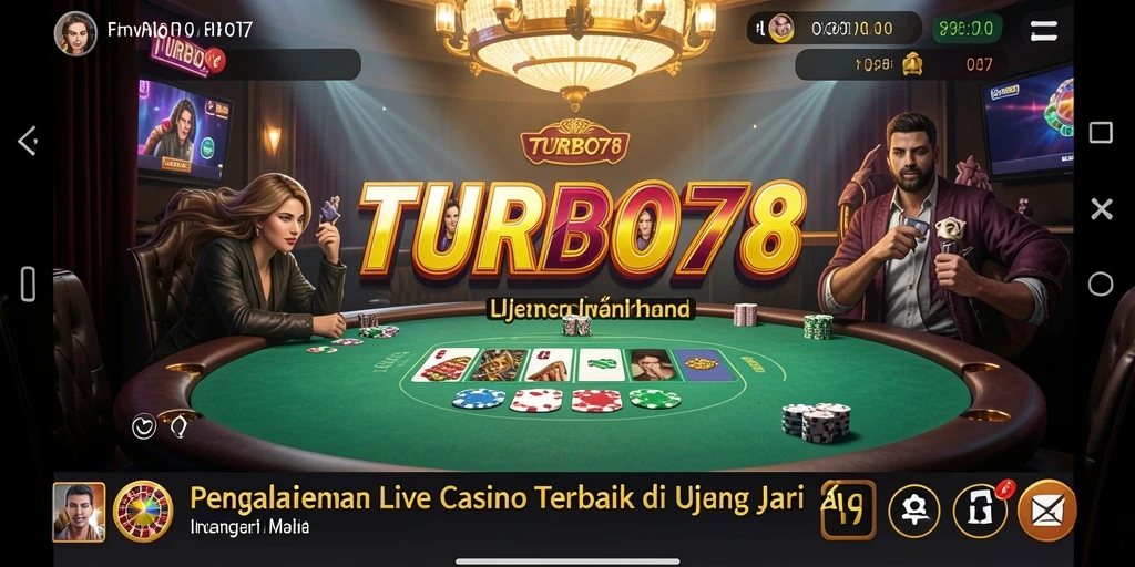 Tampilan menarik dari gameplay Live Casino TURBO78 yang mengasyikkan.