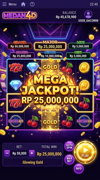 Tampilan antarmuka pengguna medan4d yang ramah dan intuitif.